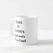 マグを起こ感動的す コーヒーマグカップ (正面左)