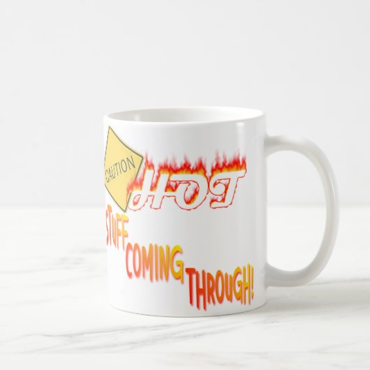 マグを通って来る特ダネ コーヒーマグカップ (右)