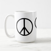 マグを離れた平和愛F コーヒーマグカップ (左)