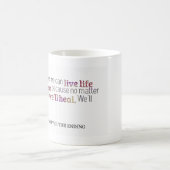 マグを"傷つけます" コーヒーマグカップ (中央)