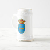マグアストゥリアスの紋章付き外衣 ビールジョッキ (正面左)