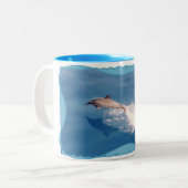 マグアロハカウアイ島のイルカから ツートーンマグカップ (正面左)