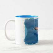 マグアロハカウアイ島のイルカから ツートーンマグカップ (左)