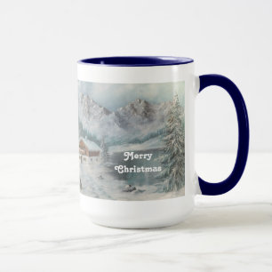 マグアンヘイズ絵画のバイエルン雪の夢 マグカップ