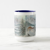 マグアンヘイズ絵画のバイエルン雪の夢 マグカップ (中央)