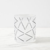 マグアートデザインスタイル フロストグラスマグカップ (中央)