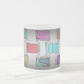 マグアート及びデザイン フロストグラスマグカップ (中央)