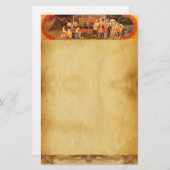 マグィクリスマスパーチメントの崇拝 便箋 (正面/裏面)