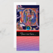 マグィクリスマスパーチメントブルージェムの崇拝 シーズンカード (正面/裏面)