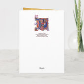 マグィクリスマスパーチメントブルージェムの崇拝 シーズンカード (裏面)