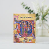 マグィクリスマスパーチメント赤い宝石の崇拝 シーズンポストカード (スタンド正面)