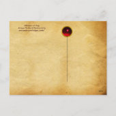 マグィクリスマスパーチメント赤い宝石の崇拝 シーズンポストカード (裏面)