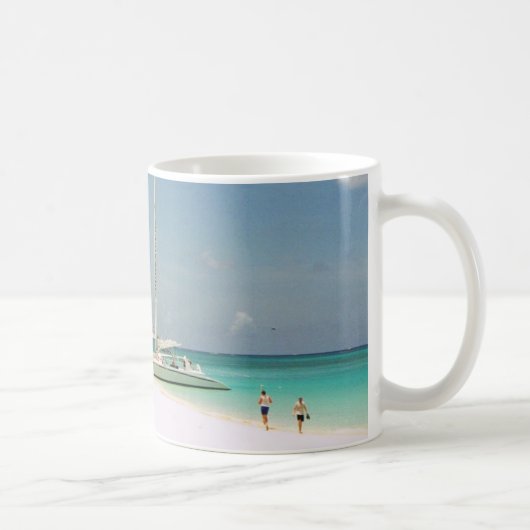 マグウィズグランドケイマンビーチシーン コーヒーマグカップ (右)