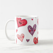 マグウィズバレンタインデーデザイン コーヒーマグカップ (左)