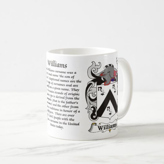 マグウィリアムス家族の紋章付き外衣 コーヒーマグカップ (正面右)