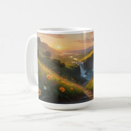マグウォーターフォールシーン コーヒーマグカップ