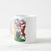 マグエジンバラの紋章付き外衣 コーヒーマグカップ (正面左)