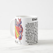 マグエリオット家族の紋章付き外衣 コーヒーマグカップ (正面左)