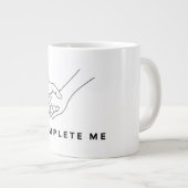 マグエレガント – カップルにぴったりのプレゼント ジャンボコーヒーマグカップ (正面右)