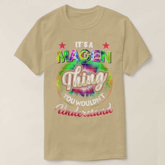 マグエンのモノだ – ノスタルジア絞り染め60s 70s Mag Tシャツ (デザイン正面)