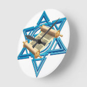 マグエンデヴィッドトーラ ラウンド壁時計 (傾斜)