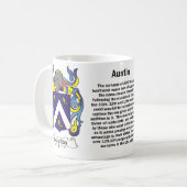 マグオースティン家族の紋章付き外衣 コーヒーマグカップ (正面左)