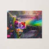 マグカカラフルックの森の小さなペット ジグソーパズル (横)