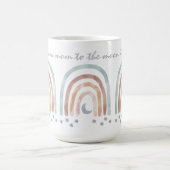 マグカスタマイズス – レインボームーンスターズ コーヒーマグカップ (中央)