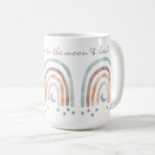 マグカスタマイズス – レインボームーンスターズ コーヒーマグカップ (正面右)