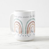 マグカスタマイズス – レインボームーンスターズ コーヒーマグカップ (正面左)