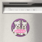 マグカスタムネットは犬の可愛い子犬に気をつけなさい。 マグネット (インサイチュ (食洗機))