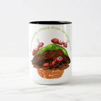 マグカップから生じる ツートーンマグカップ