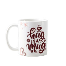 マグカップかわいいカップルのバレンタインデーでハグ