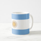 マグカップとアルゼンチン国旗 コーヒーマグカップ (正面右)