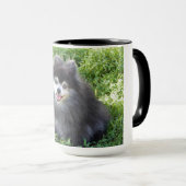 マグカップとオリジナルのポメラニア犬写真 マグカップ (正面右)