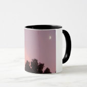 マグカップとオリジナルの日没の写真と月 マグカップ (正面右)