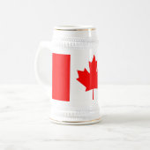 マグカップとカナダ国旗 ビールジョッキ (正面左)