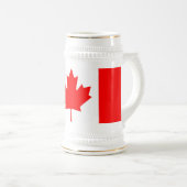 マグカップとカナダ国旗 ビールジョッキ (正面右)