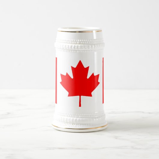 マグカップとカナダ国旗 ビールジョッキ (中央)