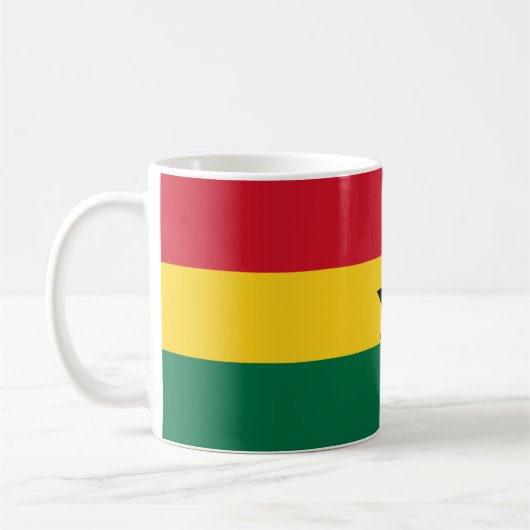 マグカップとガーナ国旗 コーヒーマグカップ (左)