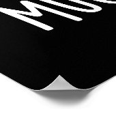 マグカップとキスおもしろマグカッププンダークBG ポスター (角)