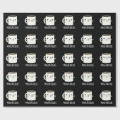 マグカップとキスおもしろマグカッププンダークBG ラッピングペーパー (フラット)