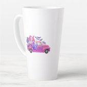 マグカップとハロウィーン格言T カフェラテマグ (左アングル)