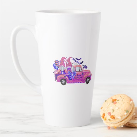 マグカップとハロウィーン格言T カフェラテマグ (インサイチュ)