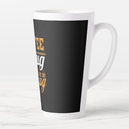 マグカップにハグを入れたコーヒーアート カフェラテマグ (右)