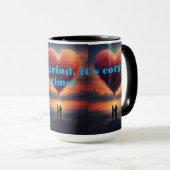 マグカップに注ぐ愛の温かさ マグカップ (正面右)