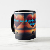 マグカップに注ぐ愛の温かさ マグカップ (正面左)