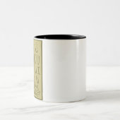 マグカップに茶色のStyliteStudioロゴ ツートーンマグカップ (中央)