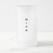 マグカップのカスタマイズ年月日区分 フロストグラスビールジョッキ (中央)