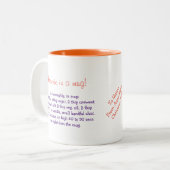 マグカップのブラウニーレシピパーソナライズされたマグカップ ツートーンマグカップ (正面左)